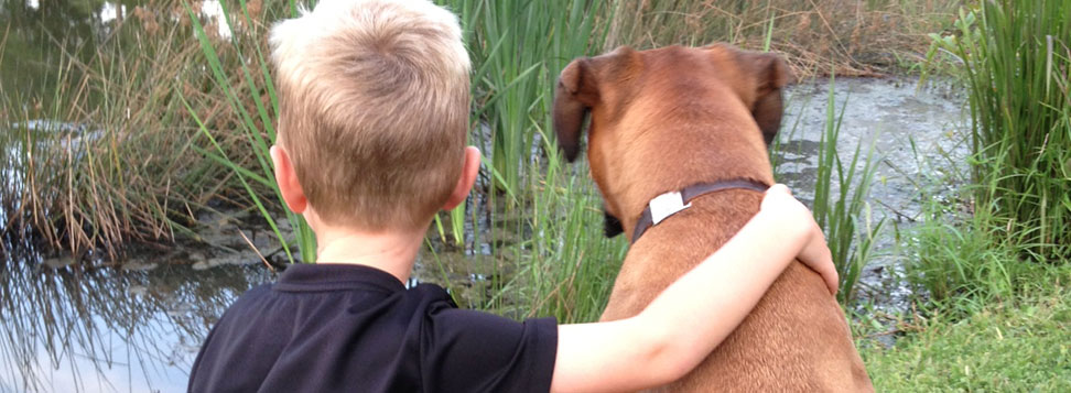 A Boy with his Dog